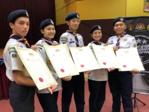 SEAL30 Sea Scouts Segambut, KL (2019) - Andika Rees Pahamin Azhar, Nur Hanna Camelia Nadzri, Naqib Nazrin, Kasih Iris Leona Azhar and Rafel Zichry Onn Mohammed Rhiza